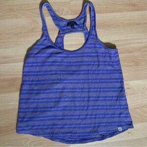 ⚡️3 for 25⚡️ Vans Purple and Blue Striped Tank Top Size L